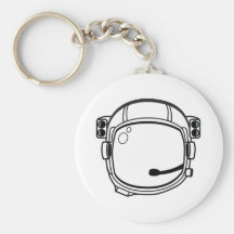 Casco de espacio del astronauta llavero