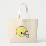 casco de fútbol americano amarillo bolsa de mano