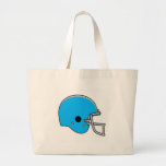 casco de fútbol americano azul bolsas