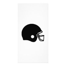 Casco de fútbol americano tarjeta fotográfica personalizada