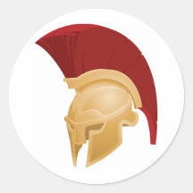 Casco espartano o Trojan Etiquetas