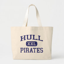 Casco - piratas - High School secundaria - casco M Bolsas Lienzo