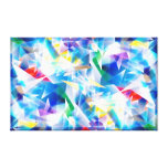 Cascos abstractos multicolores azules impresiones en lienzo estiradas