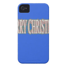 Case el azul de Etnic del navidad iPhone 4 Case-Mate Fundas