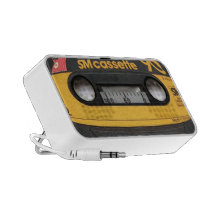 Casete de cinta portátil altavoces