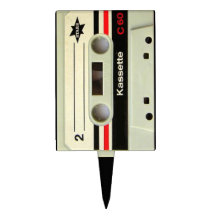 casete retro geeky del vintage de los años 80 palillos de tarta