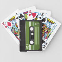 Casete verde baraja cartas de poker