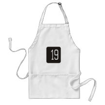 Casilla negra #19 delantal