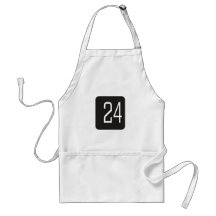 Casilla negra #24 delantal