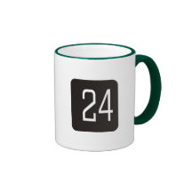Casilla negra #24 tazas de café