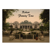 Casino viejo, Vichy, tarjeta del perfil del árbol  Tarjeta De Visita