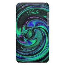 Caso abstracto del tacto de iPod de los remolinos  iPod Touch Fundas