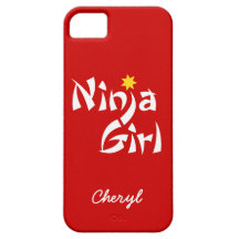 Caso adaptable del iphone 5 del chica de Ninja iPhone 5 Protector