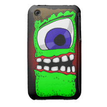 Caso ANDROIDE 2 del monstruo iPhone 3 Case-Mate Carcasa