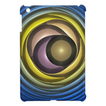 Caso artístico del fractal con formas geométricas iPad mini carcasa