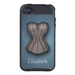 Caso bonito de Skinit del iPhone 4 del corsé del m funda skinit