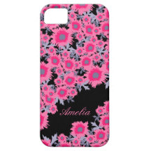 Caso bonito del nombre iphone5 del damasco del neg iPhone 5 Case-Mate protectores