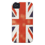 Caso BRITÁNICO del iPhone 4S de la bandera del vin iPhone 4 Case-Mate Coberturas
