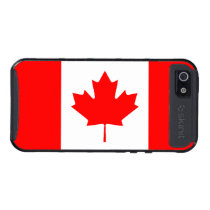 Caso canadiense del iPhone 5 de la bandera funda skinit