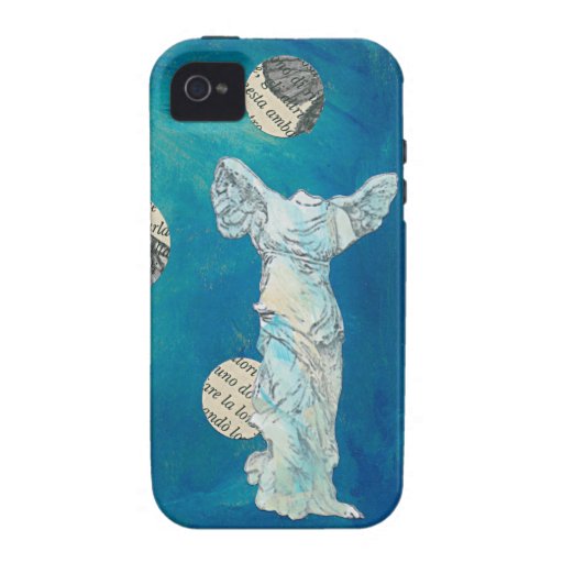 Caso con alas del arte de la victoria vibe iPhone 4 funda