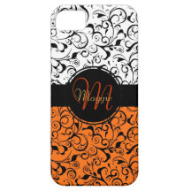 Caso con clase del iphone 5 del damasco blanco ana iPhone 5 Case-Mate carcasas