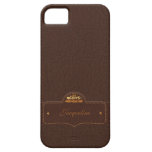 Caso conocido de lujo de cuero del iPhone 5 iPhone 5 Case-Mate Coberturas