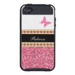 caso de Bling del monograma del iPhone 4 iPhone 4 Funda