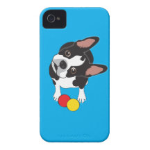 Caso de Boston Terrier IPhone iPhone 4 Case-Mate Protectores