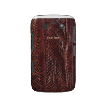 Caso de Brown Snakeskin Blackberry Blackberry Bold Carcasas