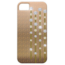 Caso de cobre de Iphone 5 de los diamantes iPhone 5 Cárcasas