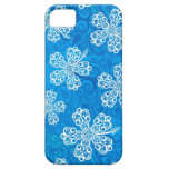 Caso de encaje del iPhone 5 del modelo del hibisco iPhone 5 Protectores