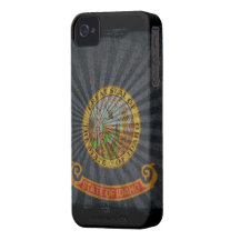 Caso de Iphone 4 con la bandera del estado de Idah iPhone 4 Coberturas