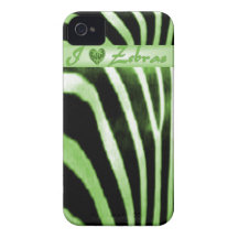 Caso de Iphone 4 de la cebra Case-Mate iPhone 4 Carcasas