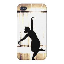 Caso de Iphone 4 de la silueta del bailarín iPhone 4/4S Funda