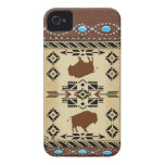 Caso de IPhone 4S del nativo americano del "búfalo Case-Mate iPhone 4 Coberturas