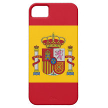 Caso de IPhone 5 con la bandera de España iPhone 5 Case-Mate Carcasa
