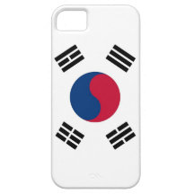 Caso de IPhone 5 con la bandera de la Corea del Su iPhone 5 Funda