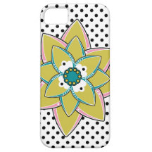 Caso de Iphone 5 de la flor de Boho iPhone 5 Protector
