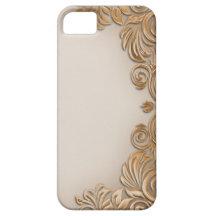 Caso de IPhone de la hoja del Cobre-Bronce iPhone 5 Case-Mate Coberturas