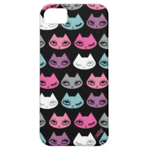 Caso de Iphone del gatito por la pelusa iPhone 5 Carcasa