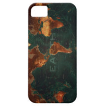 Caso de Iphone del mapa del mundo iPhone 5 Case-Mate Cobertura