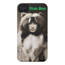 Caso de IPhone del oso de Vladimir Putin Vladi Case-Mate iPhone 4 Coberturas