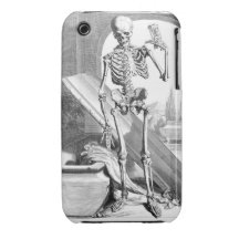 Caso de la anatomía de Momento Mori iPhone 3 Case-Mate Protector