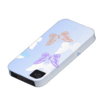 caso de la mariposa Iphone4S Vibe iPhone 4 Carcasa