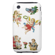 caso de los ángulos y de los bebés tough iPhone 3 carcasas
