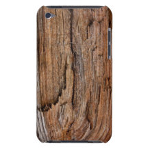 Caso de madera rústico del tacto de iPod Barely There iPod Cárcasas