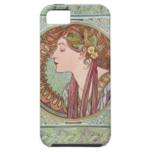 Caso de Nourveau iPhone4 del arte del laurel de Al iPhone 5 Case-Mate Protectores