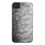 Caso de plata del iPhone de la chispa del brillo iPhone 4 Fundas