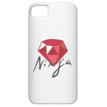 Caso de rubíes del iPhone 5 del friki de la piedra iPhone 5 Case-Mate Cobertura