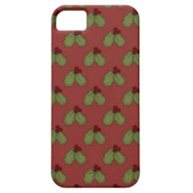 Caso de Smartphone del muérdago del acebo del día  iPhone 5 Case-Mate Protector